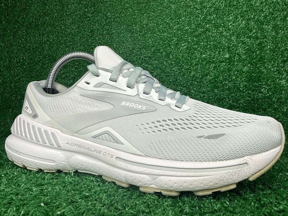 Brooks Adrenaline GTS 23 Women's Size 8 Running Shoes White Gray